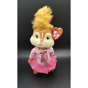 TY Beanie Babies Brittany  Alvin Chipmunks Beanie Plush 6" NEW WITH TAG RETIRED